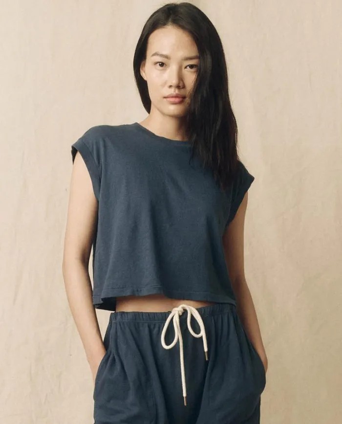 Tops Women039s The Great The Square Tee Nautical Navy
