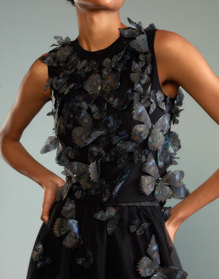 Tops Women Cynthia Rowley Butterfly Applique Top
