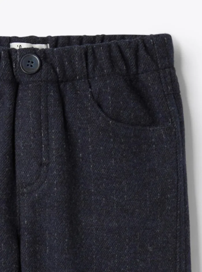 Trousers Baby 036 Il Gufo Sweatpants With Pinstripe Pattern
