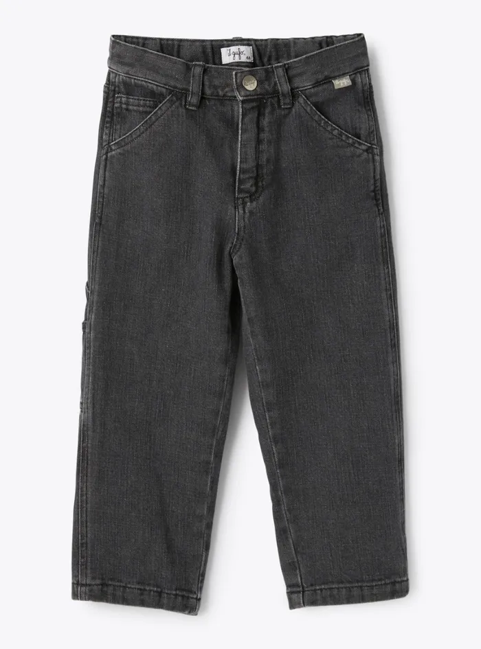 Trousers Boy 216 Il Gufo Denim Workwear Pants