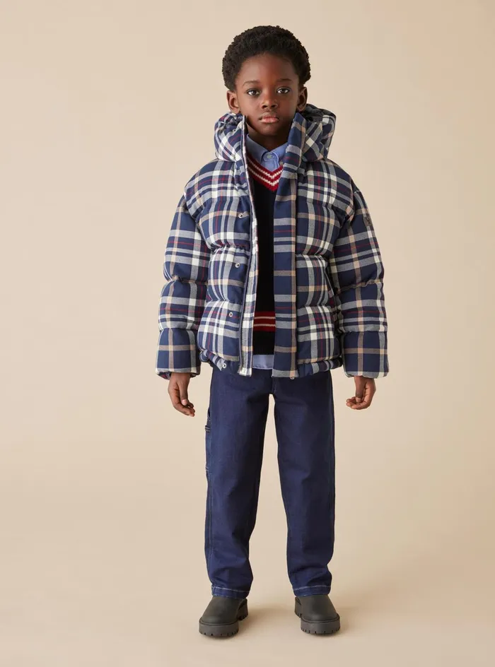 Trousers Boy 216 Il Gufo Fleecelined Denim Workwear Pants