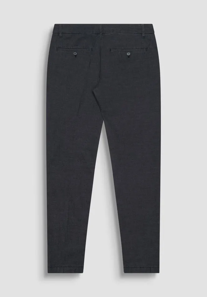 Trousers Men Antony Morato Bryan Skinny Fit Trousers In Black Stretch Cotton Blend Black