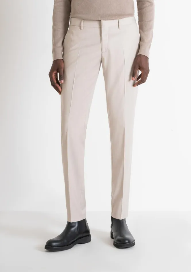 Trousers Men Antony Morato Slim Fit 034Bonnie034 Trousers In Elastic Viscose Paper