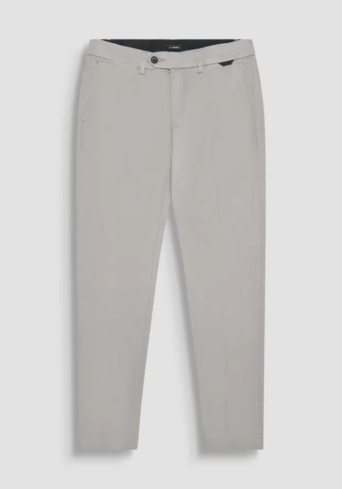 Trousers Men Antony Morato Slim Fit 034Mark034 Trousers In Grey Stretch Cotton Clay