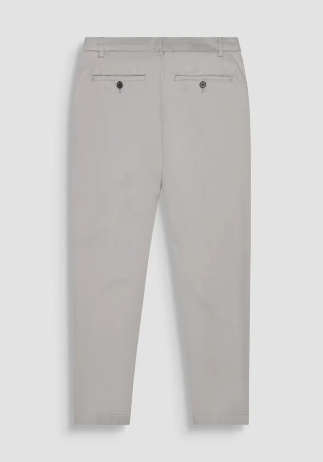 Trousers Men Antony Morato Slim Fit 034Mark034 Trousers In Grey Stretch Cotton Clay