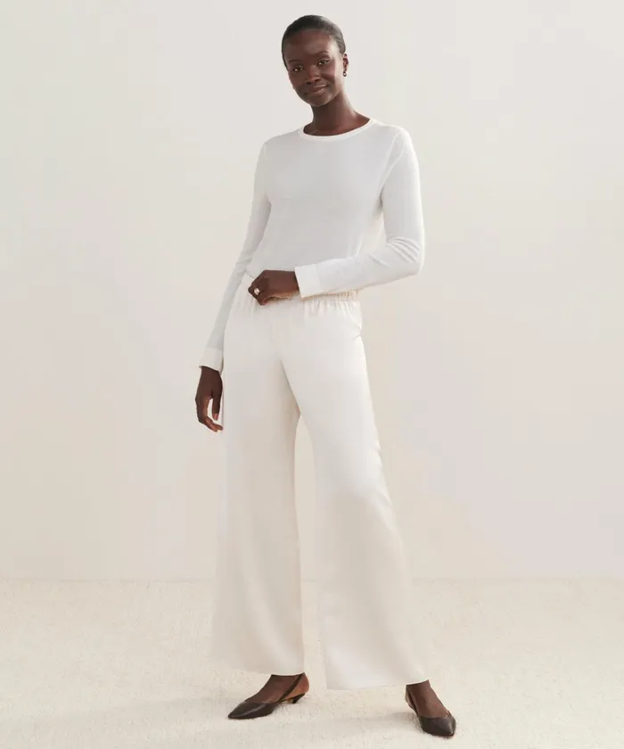 Trousers Women Jenni Kayne Demi Pant Ivory Ivory