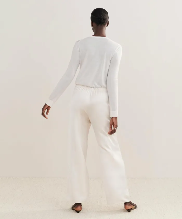 Trousers Women Jenni Kayne Demi Pant Ivory Ivory