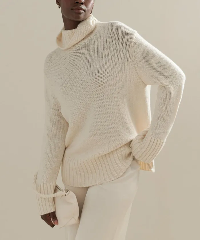 Turtlenecks Women Jenni Kayne Cashmere Jet Turtleneck Ivory