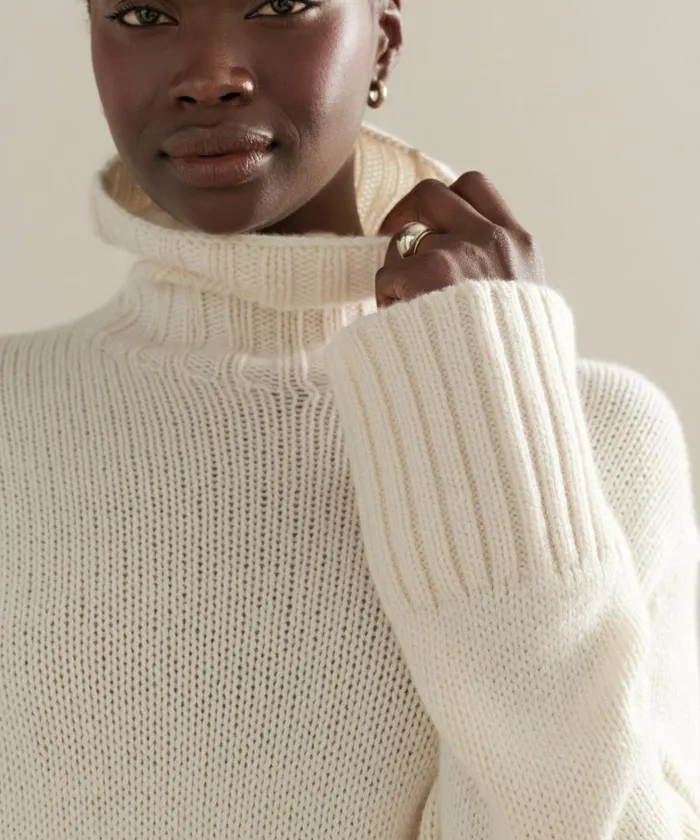 Turtlenecks Women Jenni Kayne Cashmere Jet Turtleneck Ivory