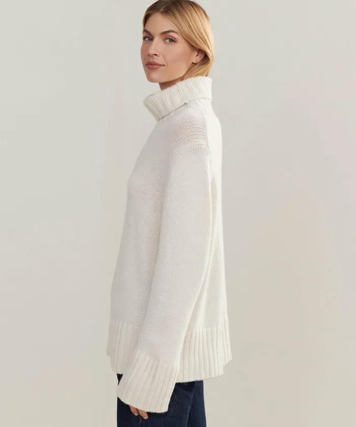 Turtlenecks Women Jenni Kayne Cashmere Jet Turtleneck Ivory