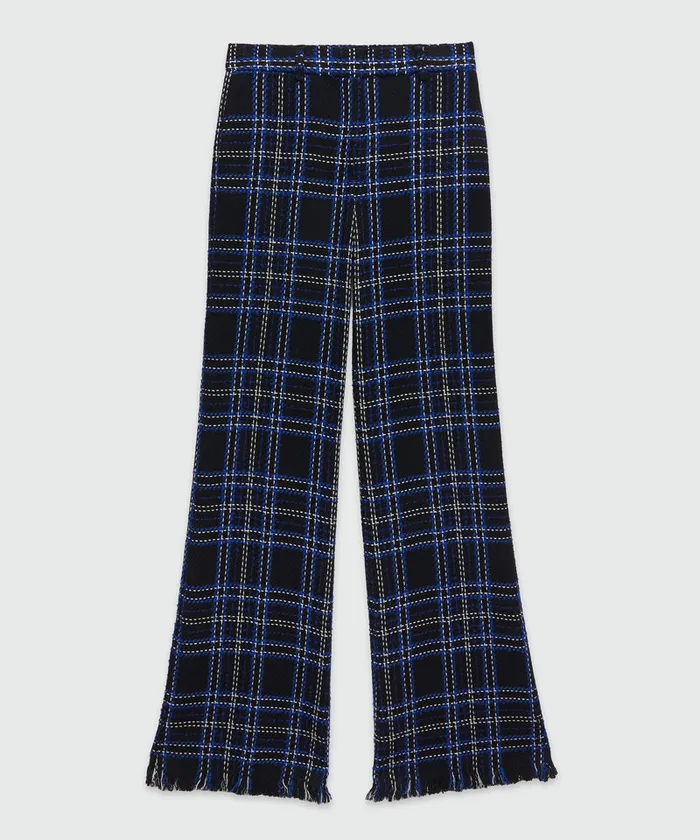 Tweed Maxi Check Pants Women MSGM Pants And Shorts