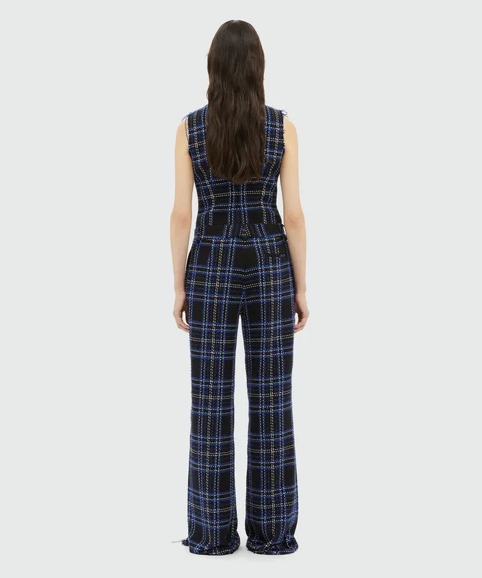 Tweed Maxi Check Pants Women MSGM Pants And Shorts
