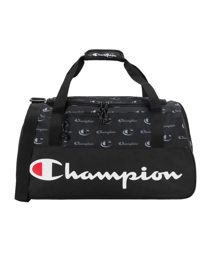 Utility Medium Duffel Bag Black Traditional MenWomen Champion Bags and Backpacks