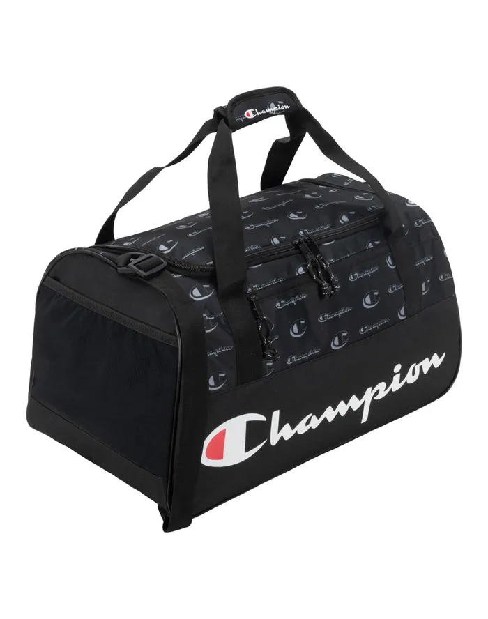 Utility Medium Duffel Bag Black Traditional MenWomen Champion Bags and Backpacks