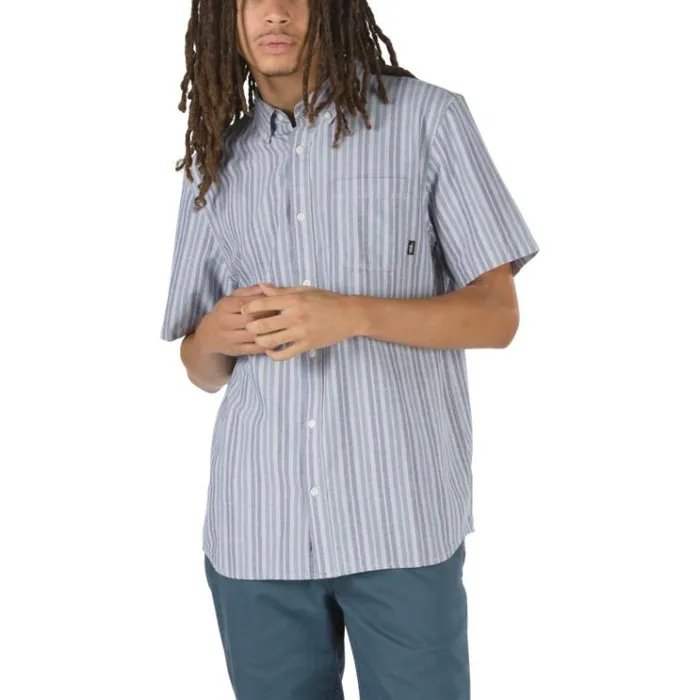 Vans Anton Buttondown Shirt Frost GreyStargazer Mens Shirts and Flannels