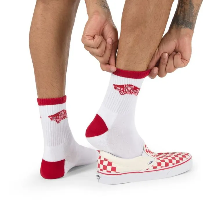 Vans Art Half Crew Sock WhiteChili Pepper Mens Socks