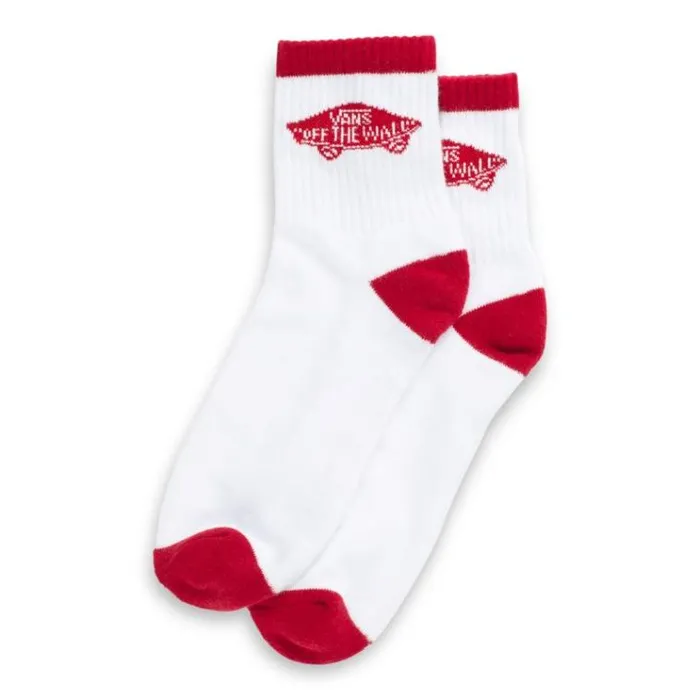 Vans Art Half Crew Sock WhiteChili Pepper Mens Socks Vans Art Half Crew Sock WhiteChili Pepper Mens Socks