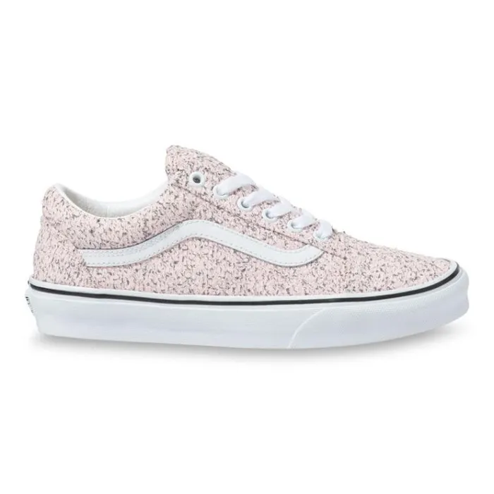 Vans Boucle Old Skool Pink SpeckleTrue White Womens Classics Shoes Vans Boucle Old Skool Pink SpeckleTrue White Womens Classics Shoes