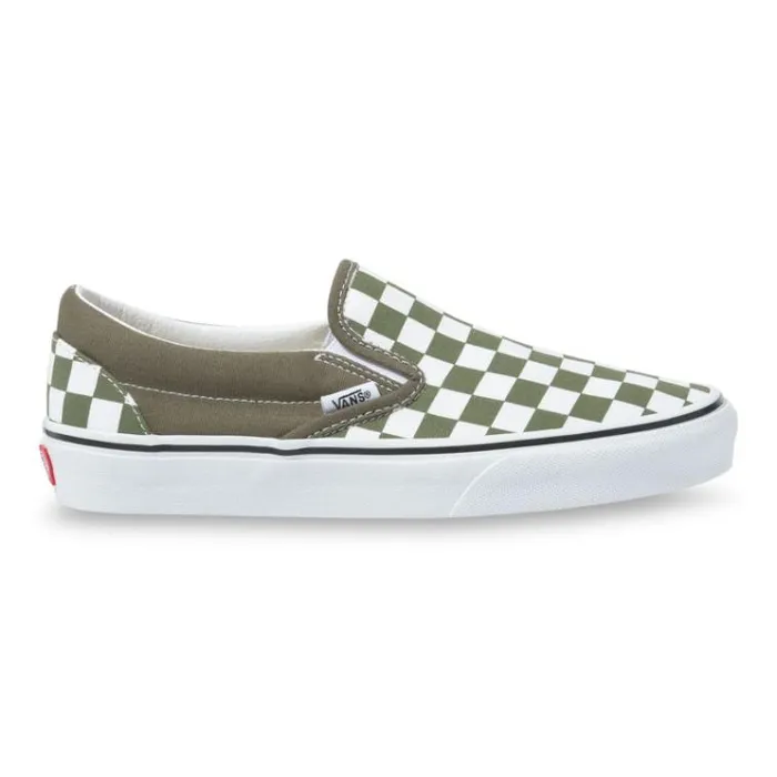 Vans Checkerboard Classic SlipOn Grape LeafTrue White MensWomens Classics Shoes Vans Checkerboard Classic SlipOn Grape LeafTrue White MensWomens Classics Shoes