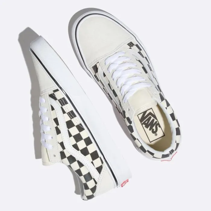 Vans Checkerboard Old Skool WhiteBlack Womens Classics Shoes Vans Checkerboard Old Skool WhiteBlack Womens Classics Shoes