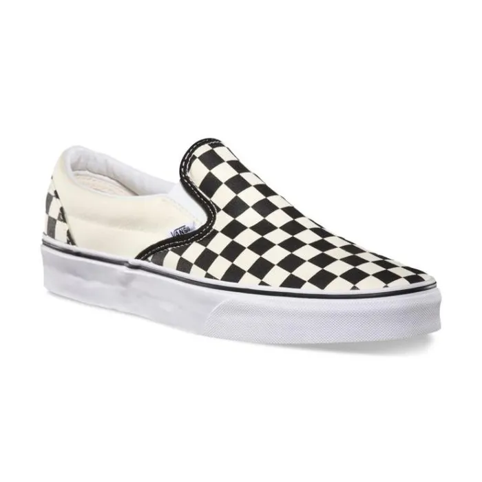 Vans Checkerboard SlipOn BlackOff White Mens Classics Shoes Vans Checkerboard SlipOn BlackOff White Mens Classics Shoes