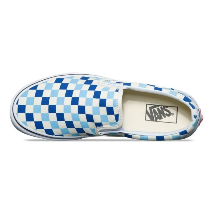Vans Checkerboard SlipOn Blue TopazBlue MensWomens Classics Shoes Vans Checkerboard SlipOn Blue TopazBlue MensWomens Classics Shoes