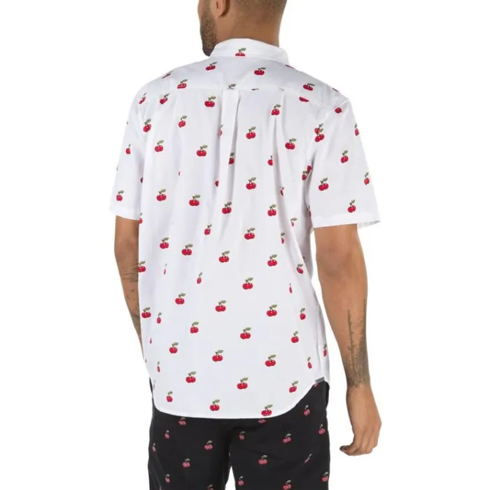 Vans Cherries Buttondown Shirt White Mens Shirts and Flannels Vans Cherries Buttondown Shirt White Mens Shirts and Flannels