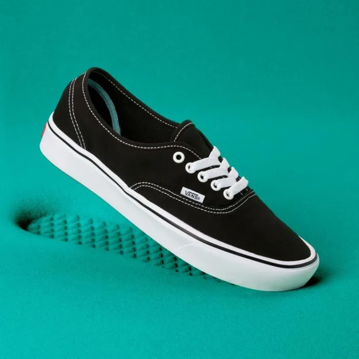 Vans ComfyCush Authentic BlackTrue White Mens Classics Shoes