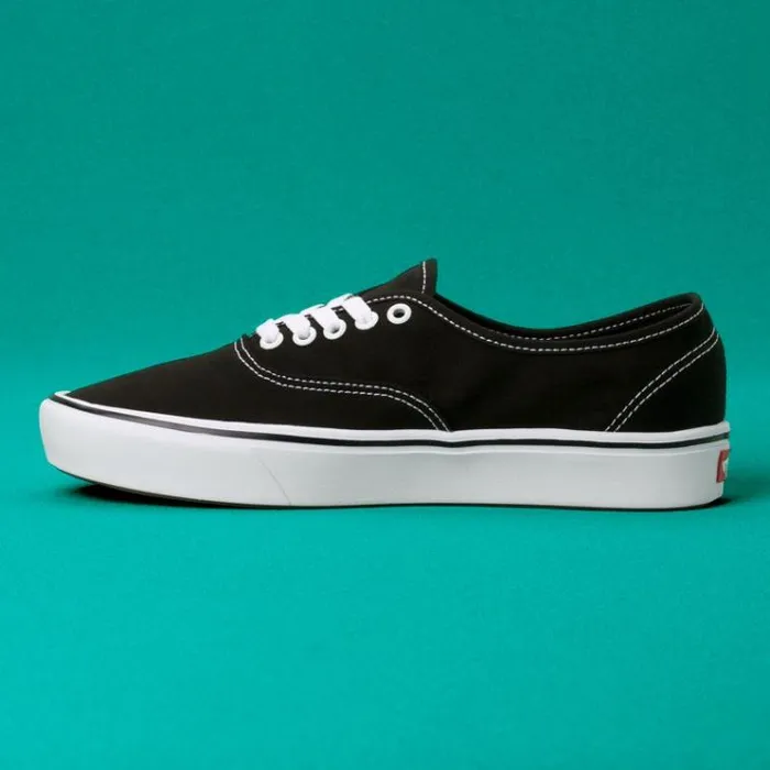 Vans ComfyCush Authentic BlackTrue White Mens Classics Shoes