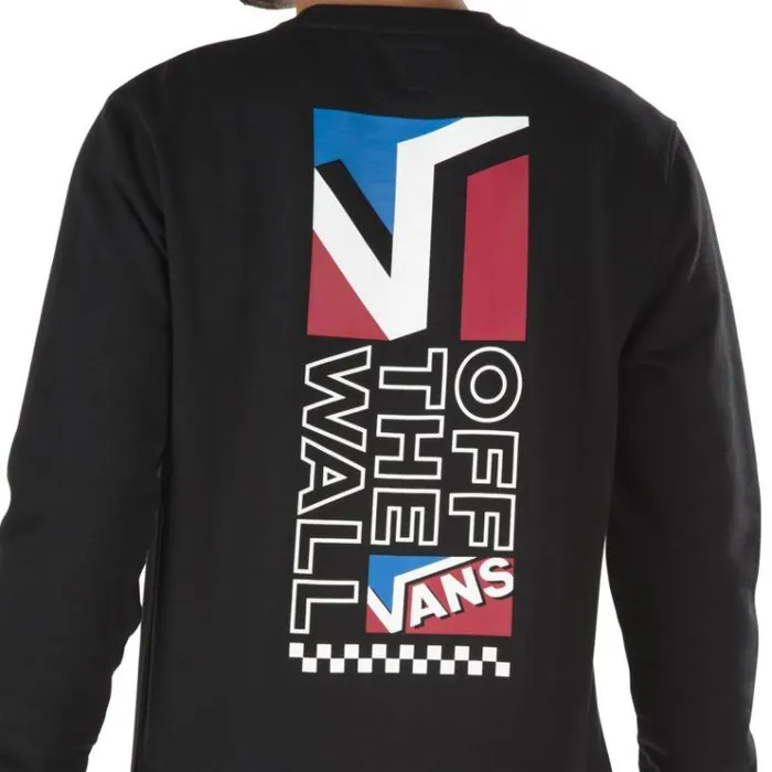 Vans Dimension Crew Pullover Black Mens Hoodies and Jackets Vans Dimension Crew Pullover Black Mens Hoodies and Jackets