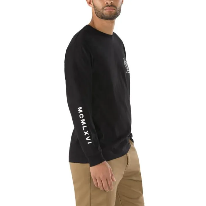 Vans Far And Wide Long Sleeve TShirt Black Mens TShirts and Tanks Vans Far And Wide Long Sleeve TShirt Black Mens TShirts and Tanks