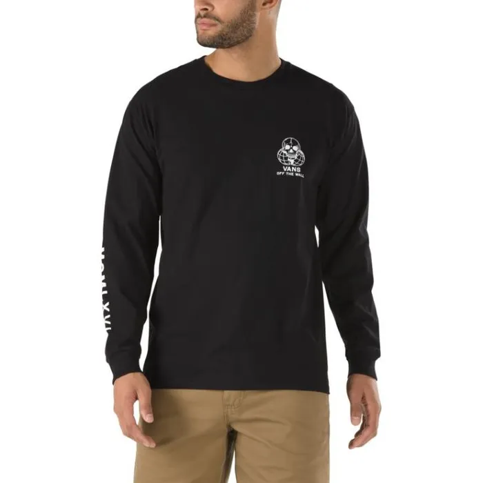 Vans Far And Wide Long Sleeve TShirt Black Mens TShirts and Tanks Vans Far And Wide Long Sleeve TShirt Black Mens TShirts and Tanks