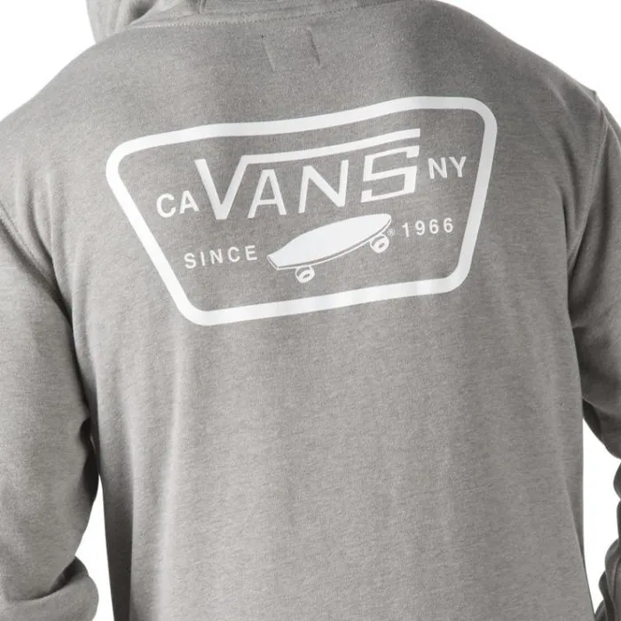 Vans Full Patched Pullover Hoodie Cement Heather Mens Hoodies and Jackets Vans Full Patched Pullover Hoodie Cement Heather Mens Hoodies and Jackets