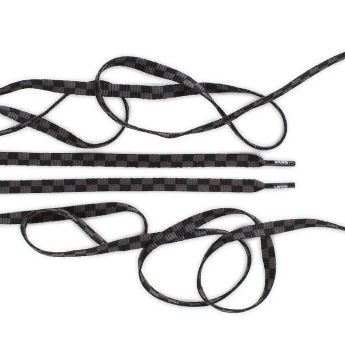 Vans Laces 36034 BlackCharcoal Checkerboard Mens Laces