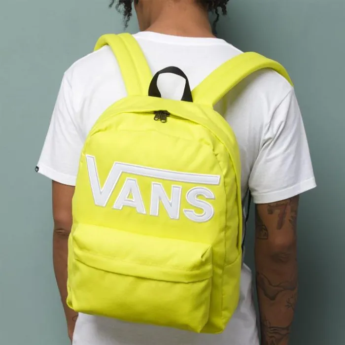 Vans Old Skool Drop V Backpack Sulphur Spring MensWomens Backpacks and Bags