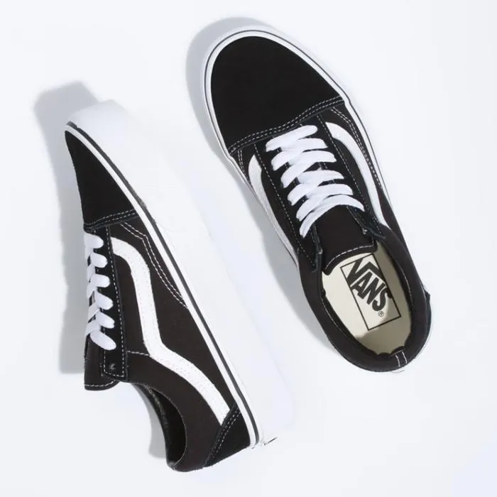 Vans Old Skool Platform BlackWhite Womens Classics Shoes Vans Old Skool Platform BlackWhite Womens Classics Shoes