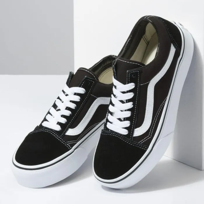 Vans Old Skool Platform BlackWhite Womens Classics Shoes Vans Old Skool Platform BlackWhite Womens Classics Shoes
