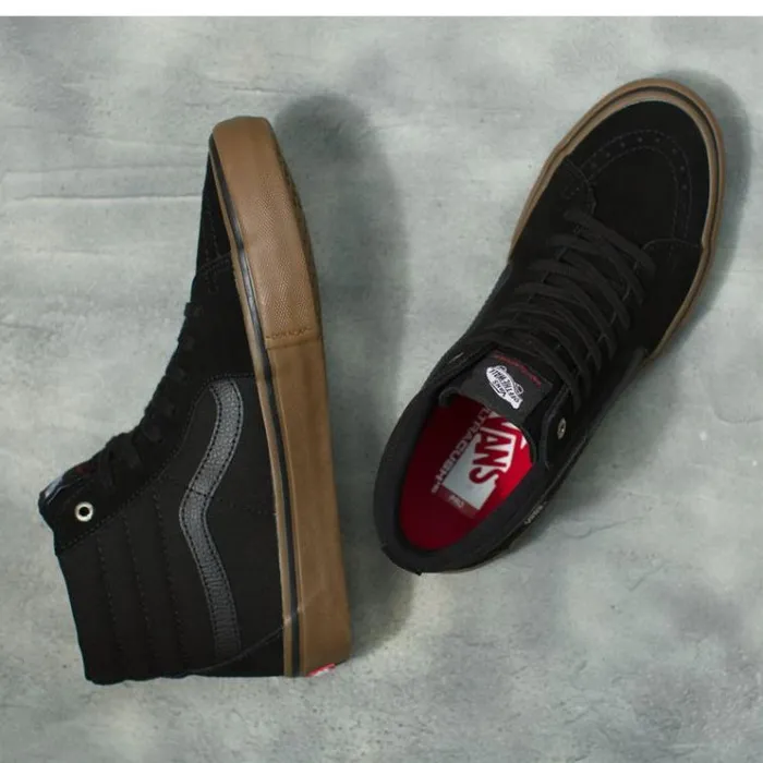 Vans Sk8Hi Pro Blackgum MensWomens Pro Skate Vans Sk8Hi Pro Blackgum MensWomens Pro Skate