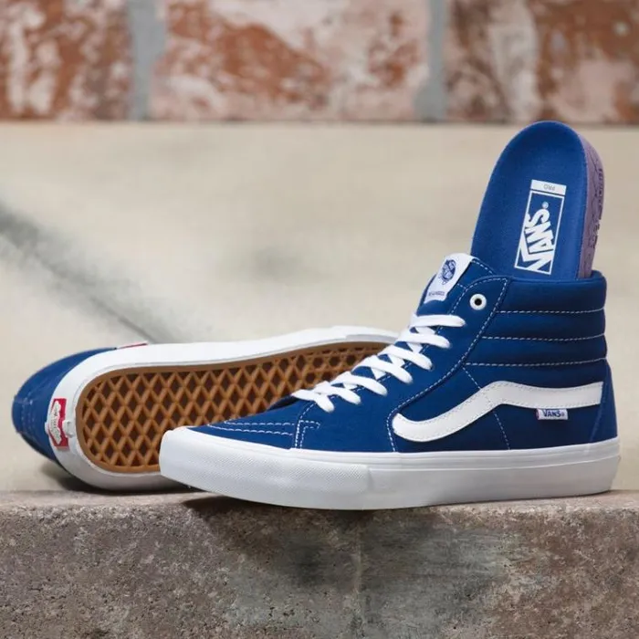 Vans Sk8Hi Pro True BlueTrue White Mens Pro Skate