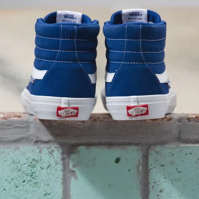 Vans Sk8Hi Pro True BlueTrue White Mens Pro Skate Vans Sk8Hi Pro True BlueTrue White Mens Pro Skate