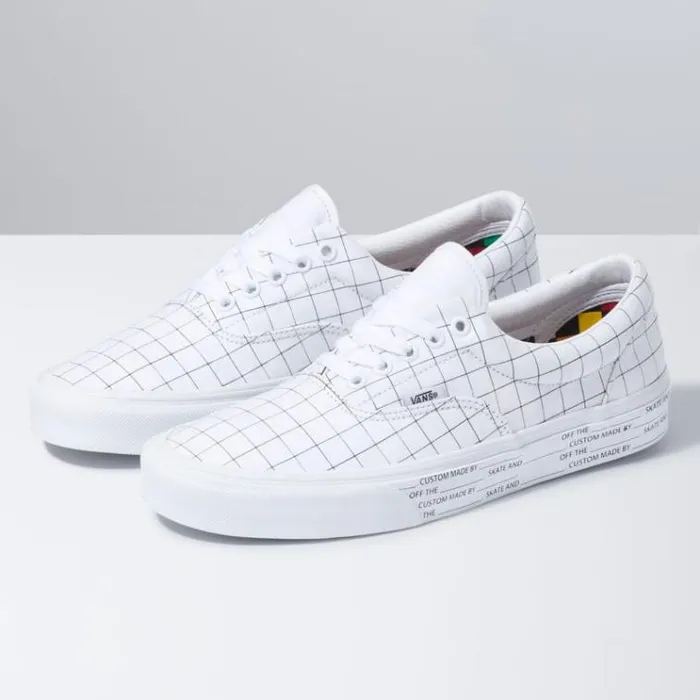 Vans UColor Era CheckerboardTrue White MensWomens Classics Shoes