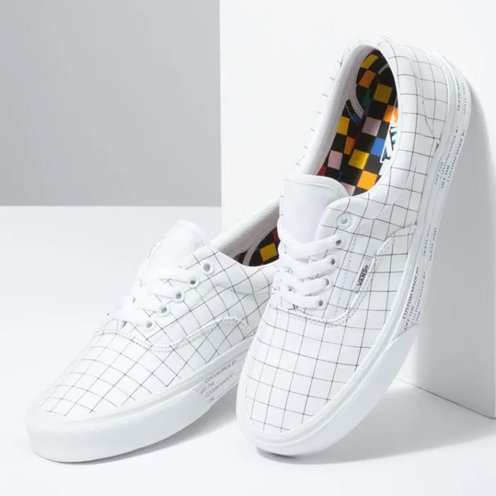 Vans UColor Era CheckerboardTrue White MensWomens Classics Shoes Vans UColor Era CheckerboardTrue White MensWomens Classics Shoes