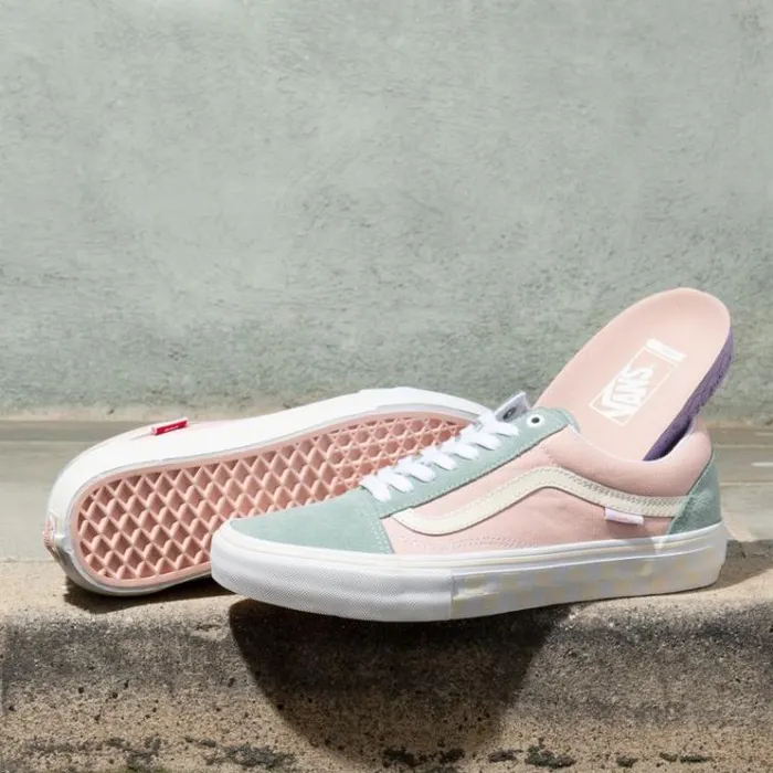 Vans Washout Old Skool Pro PeachBlue MensWomens Classics Shoes