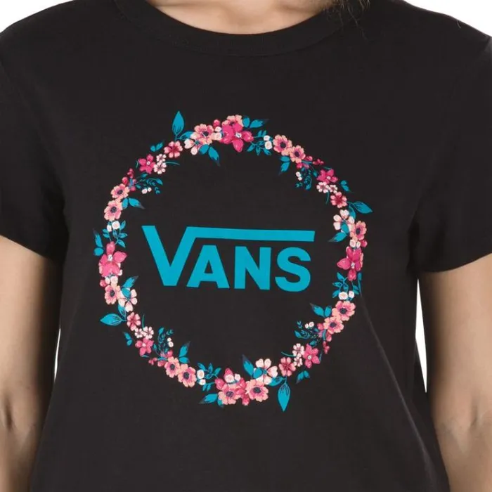 Vans Wreath Edger Baby Tee Black Womens TShirts and Tanks Vans Wreath Edger Baby Tee Black Womens TShirts and Tanks