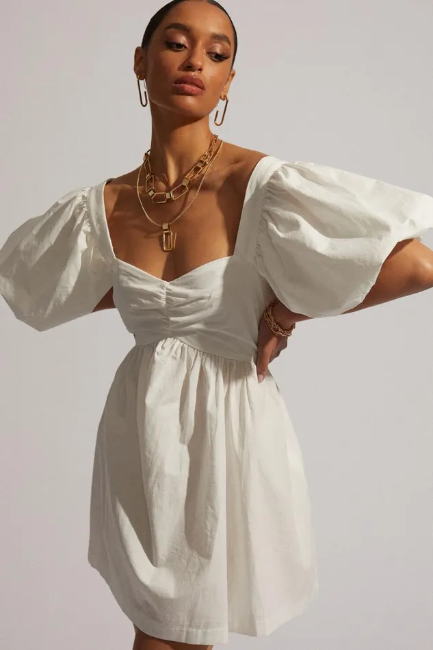 Vashti Mini Dress 8211 Puff Sleeve Sweetheart Dress In Off White Women Showpo Curve Clothes Vashti Mini Dress 8211 Puff Sleeve Sweetheart Dress In Off White Women Showpo Curve Clothes