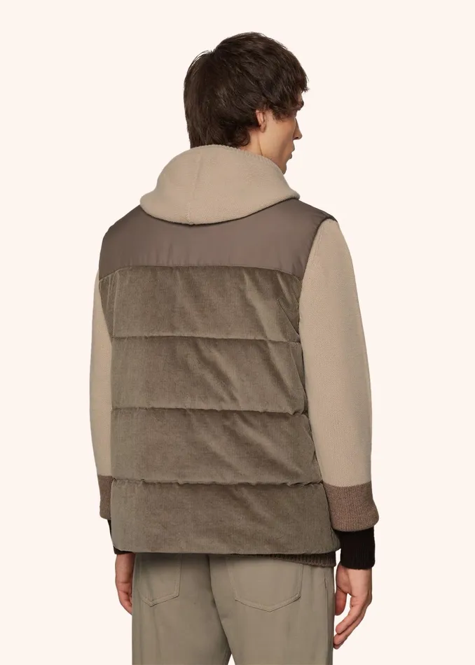 VELVET SLEEVELESS DOWN JACKET Men Kiton Outerwear VELVET SLEEVELESS DOWN JACKET Men Kiton Outerwear