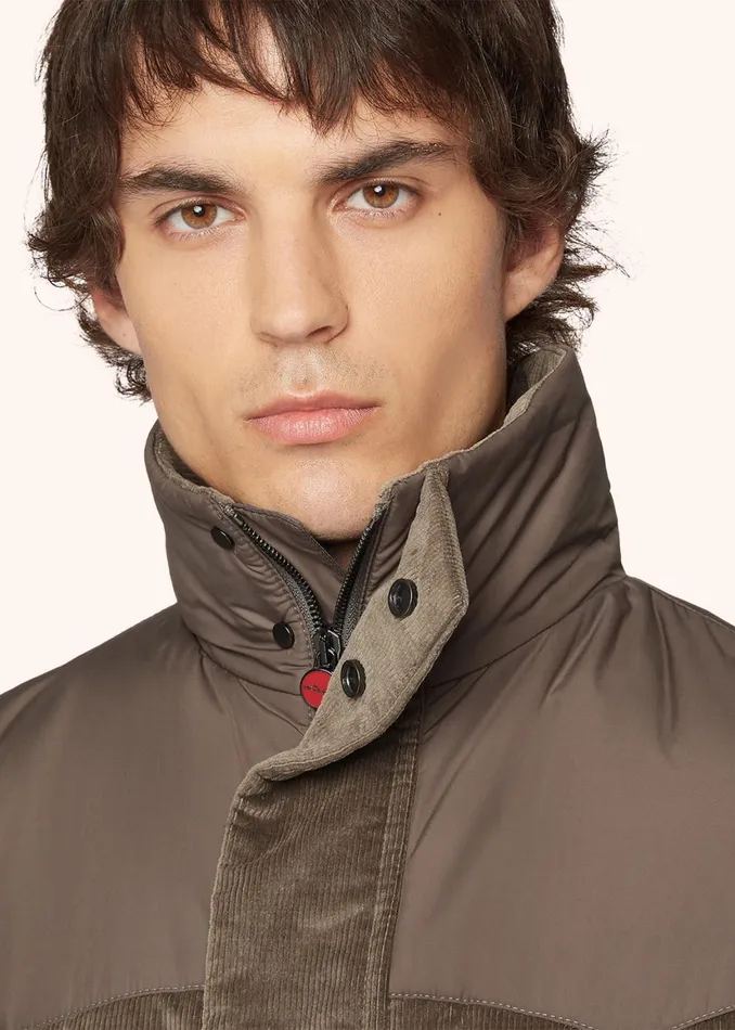 VELVET SLEEVELESS DOWN JACKET Men Kiton Outerwear VELVET SLEEVELESS DOWN JACKET Men Kiton Outerwear