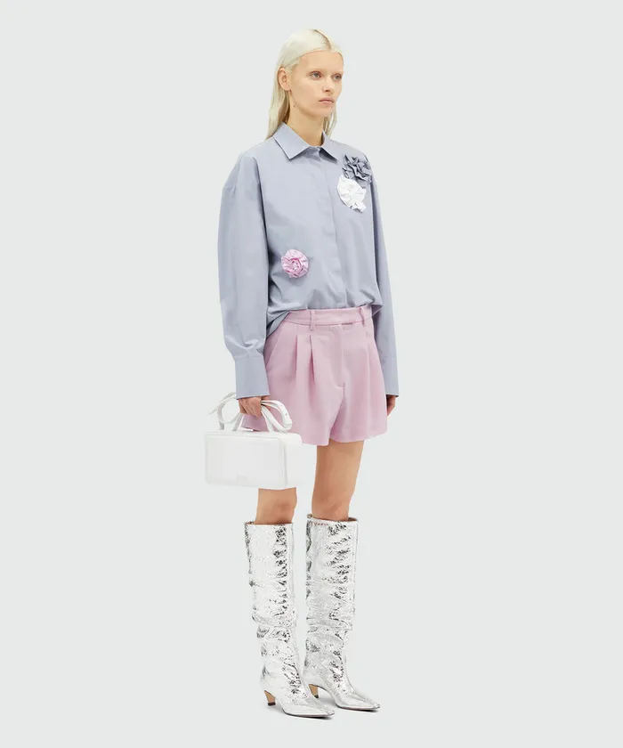 Virgin Wool Shorts Women MSGM Pants And Shorts