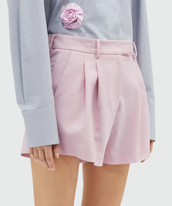 Virgin Wool Shorts Women MSGM Pants And Shorts