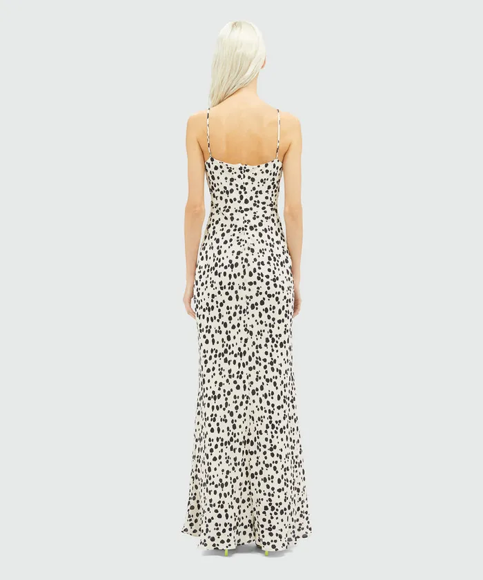 Viscose Slip Dress With Knotted Waist Women MSGM Dresses